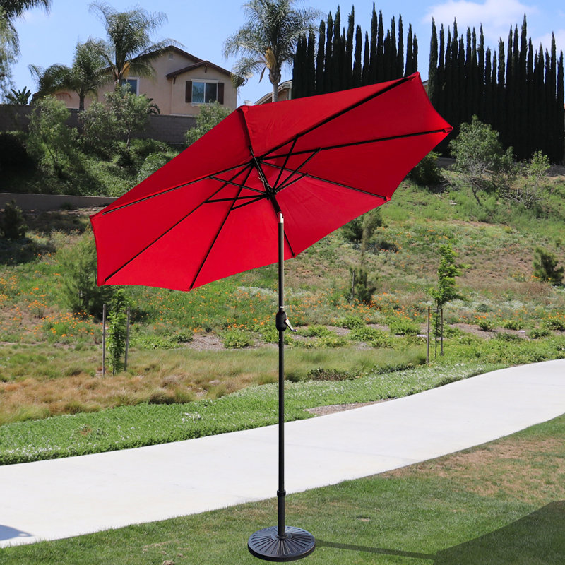 Parasol de marché 9 pi Horicon, Rouge