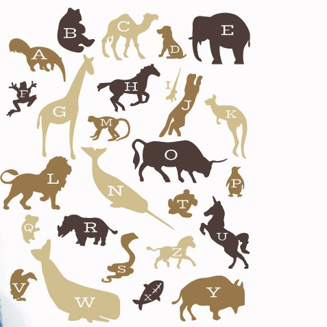 Non-Wall Damaging Wall Decal, 30" H x 24" W x 0.01" D, Brown