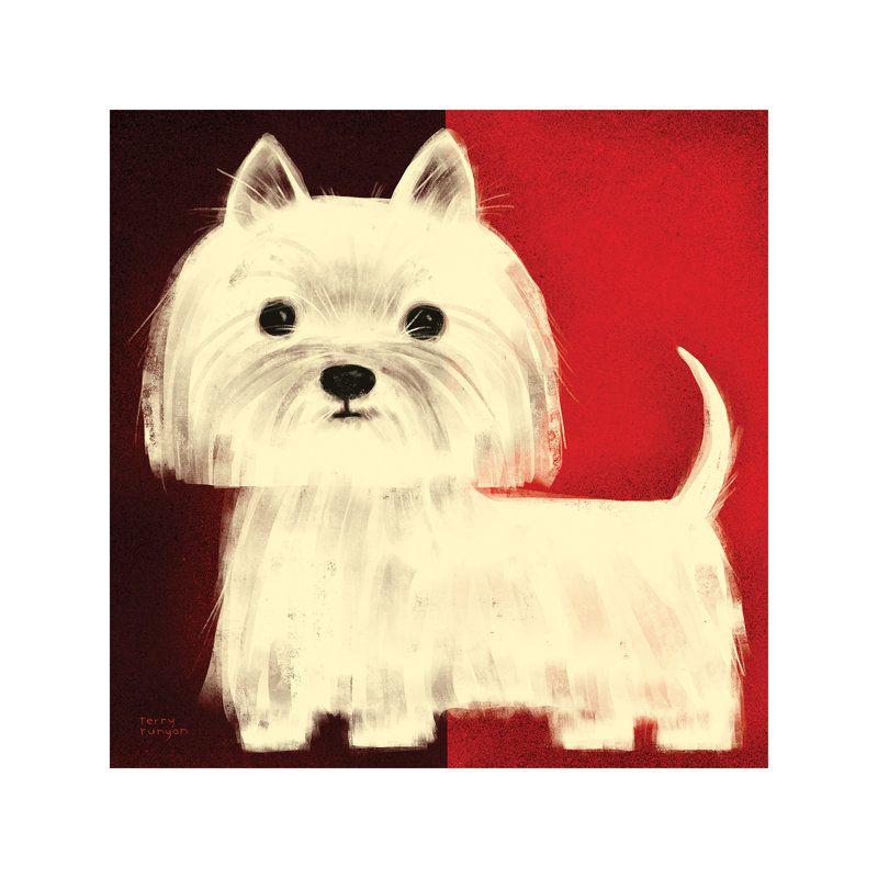 West Highland Terrier by Terry Runyan - Wrapped Canvas Giclee Art Print, 45.72 cm H x 45.72 cm W x 1.91 cm D