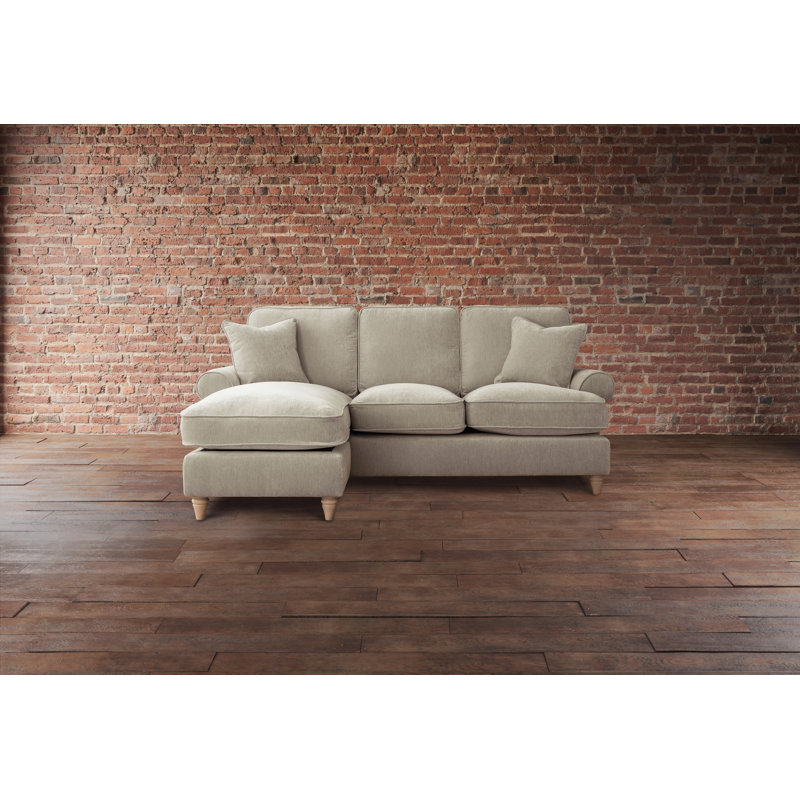 Longfellow Corner Chaise Sofa, Navy, Left Hand Facing