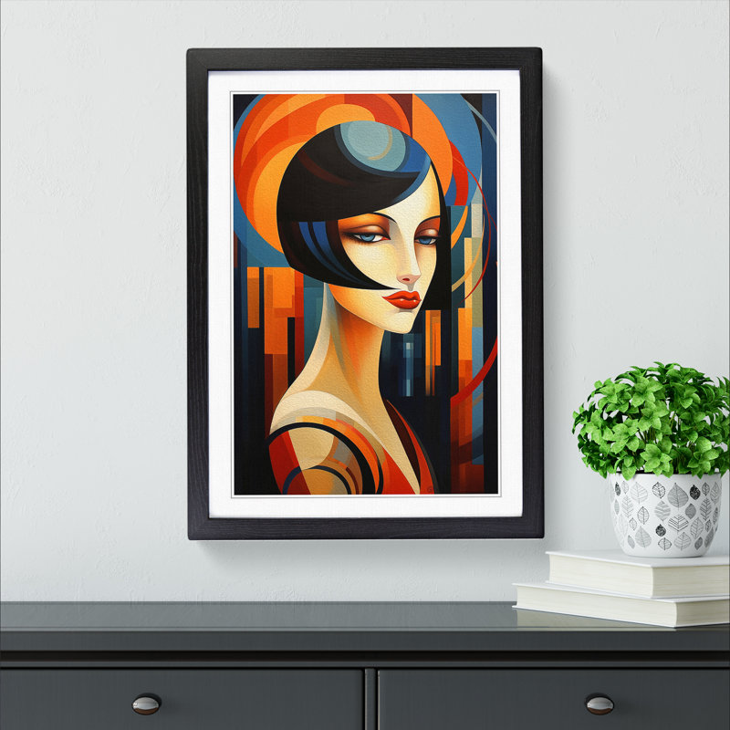 Single Picture Frame Print on Wood, Black Framed, 34cm H x 25cm W