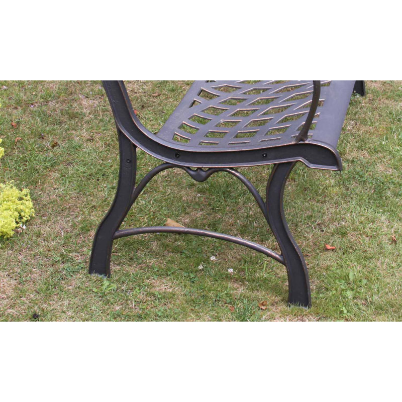 100% Cast Iron Bench with Tree Theme