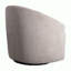 Fauteuil demi-tonneau pivotant de 30 po de large Tiberiu-758800068