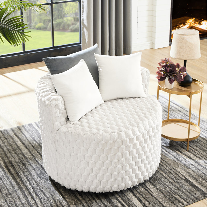 Chaise d'appoint rembourrée 3D avec roulettes 3D - Siège confortable et élégant pour les roues du salon