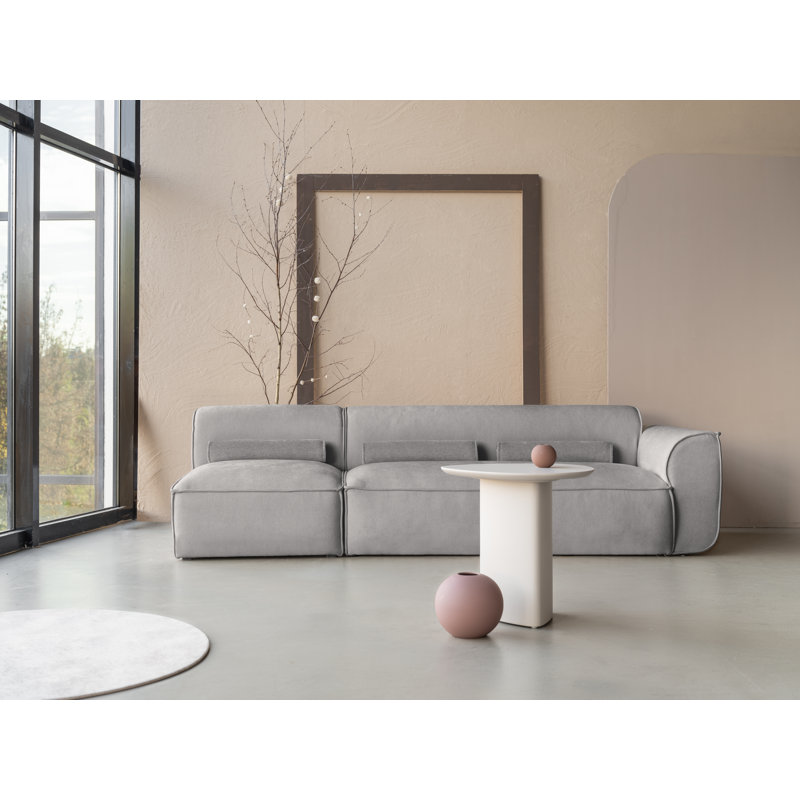Flex Felix 3 Seater Seating Component, Right Hand Facing, Grey