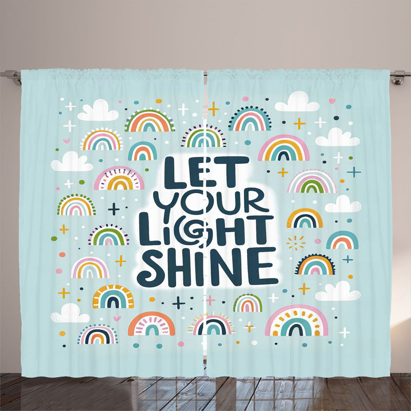 Semi Sheer Curtain Pair, 54" W x 96" L
