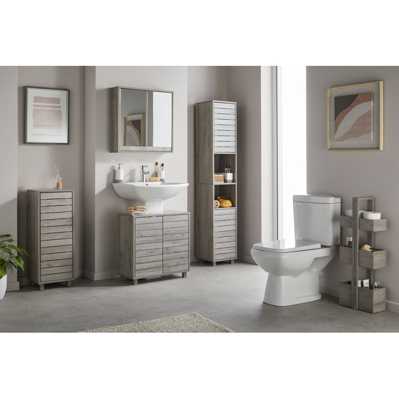 Efstathia Freestanding Tall Bathroom Cabinet