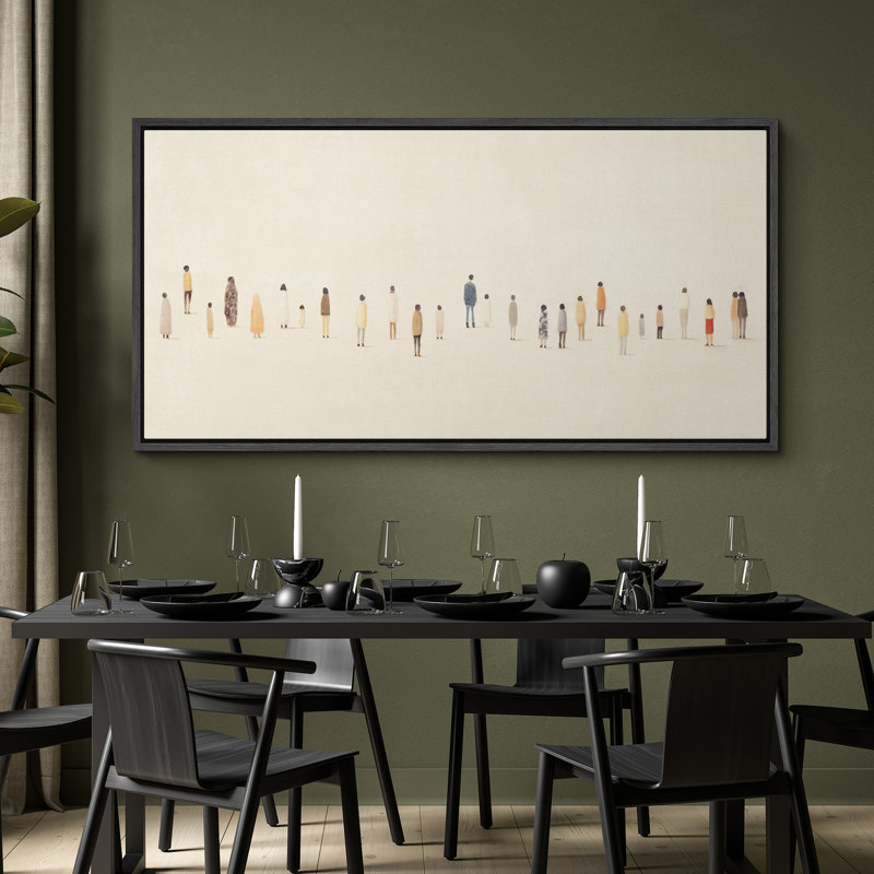 «Variété People Portraits», impression sur toile encadrée surdimensionnée, Noir, noir, noir, noir, H 30 po x l 60 po