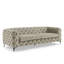 Ghaleb 237Cm Velvet Square Arms Sofa-631652540-631652530
