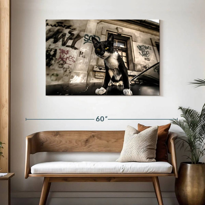 Brampt Alley Cat, 30" H x 45" W