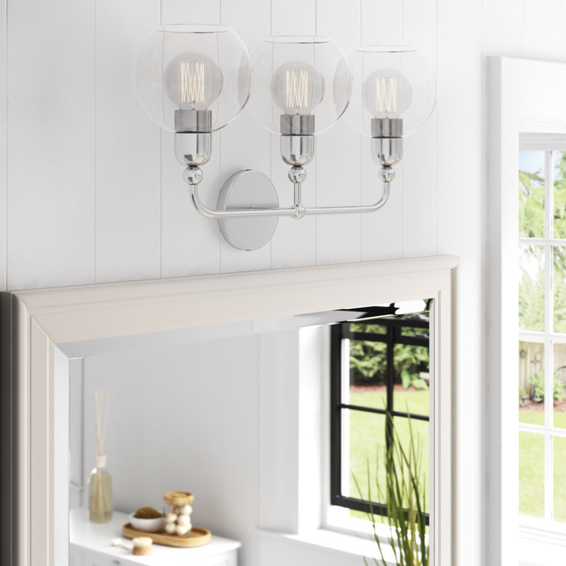 Rosena 3 - Light Dimmable Vanity Light, Polished Chrome