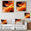 Motif abstrait orange fractal chaleureux IV-1351739654-1351739649