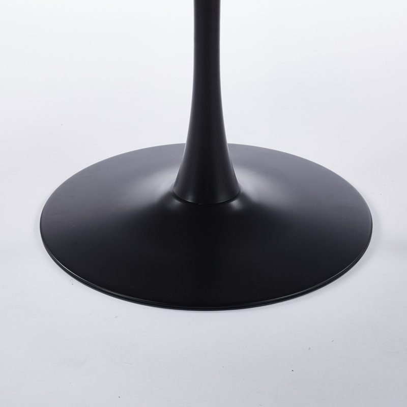 Table de salle à manger carrée pour coin cuisine et petit-déjeuner, Noyer / noir