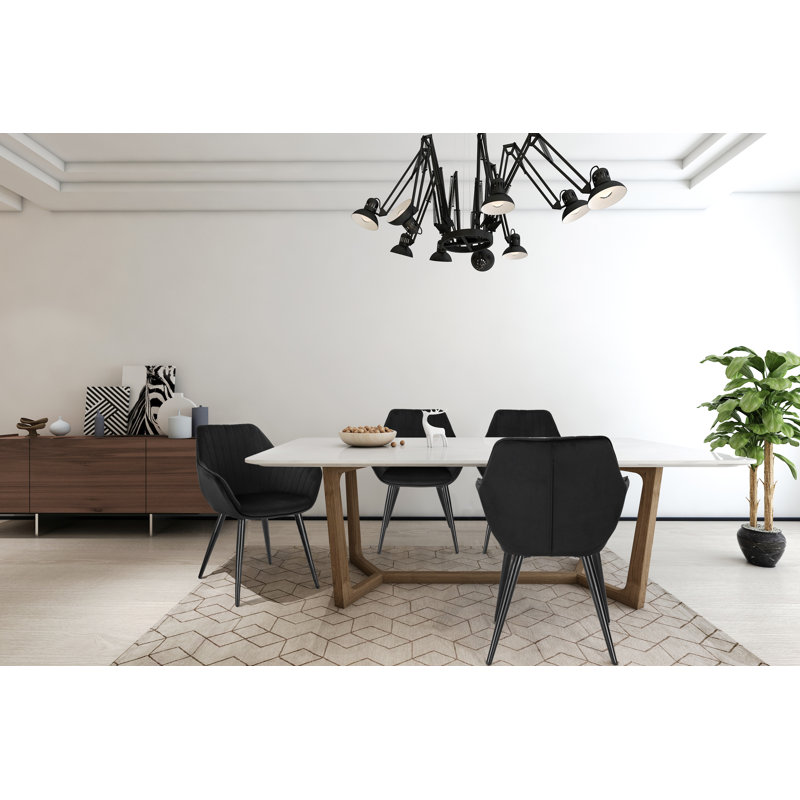 Lyn Upholstered Dining Chair, Black