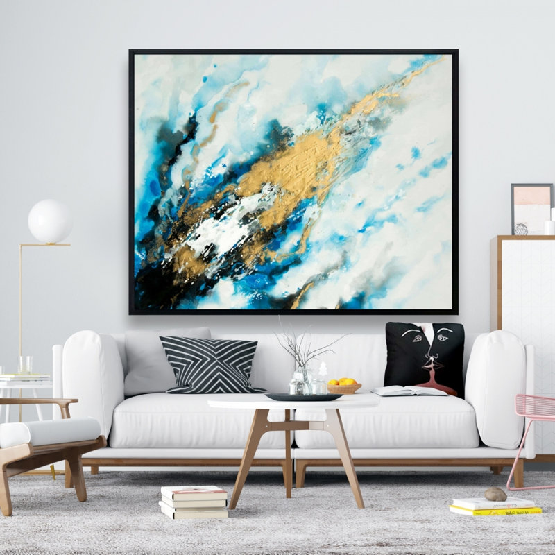 «Blue and Gold», reproduction sur toile