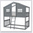Twin Over Twin House Bunk Bed With Ladder, Wood Bed-1278823907