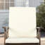 Chaise berçante d'extérieur en bois d'acacia avec coussin-1416687479