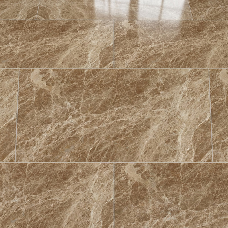 Emperador Light Polished 12x24 Marble Tile