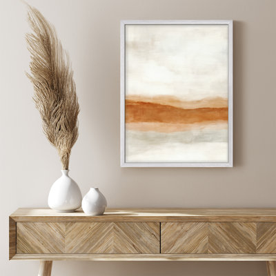 Reproduction d'art abstrait aquarelle neutre