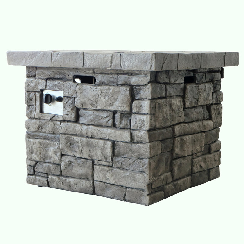 30" Outdoor Square MgO Propane Fire Pit