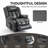 Dual Motor Infinite Position Up To 350 LBS Electric Leatheraire Power Lift Recliner Chair With 8-Point Vibration Massage And Lumbar Heating-2073822323