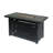 Iron Rectangular 30,000btu Fire Pit With Shielded Tank Cover - 45.00”w X 42.00”d 23.71”h, Black, Easy Assembly Guide Made Of And Hidden Storage Simple