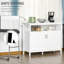 Buffet de cuisine, buffet avec 2 portes et tablettes réglables pour la salle à manger