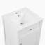 Meuble-lavabo blanc 20 po avec porte à fermeture douce