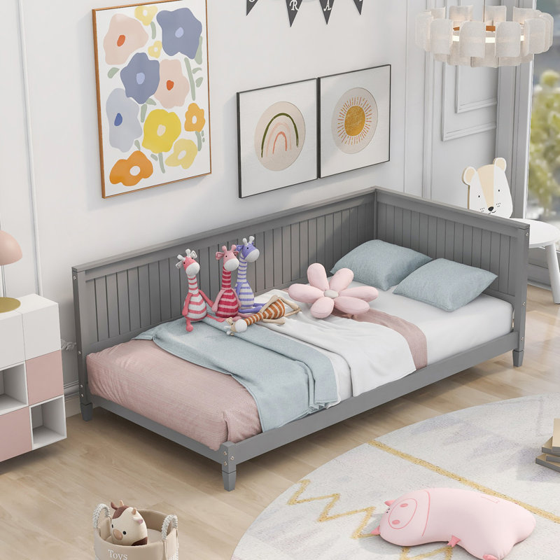 Modern Twin Size Daybed, Sofa Bed, Gray
