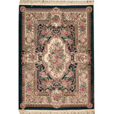 Taj Hand Woven Silk and Wool Oriental Area Rug