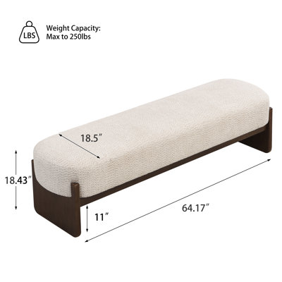 Snedicor Elegant Loop Yarn Ottoman