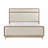 Chenille Upholstered Bed