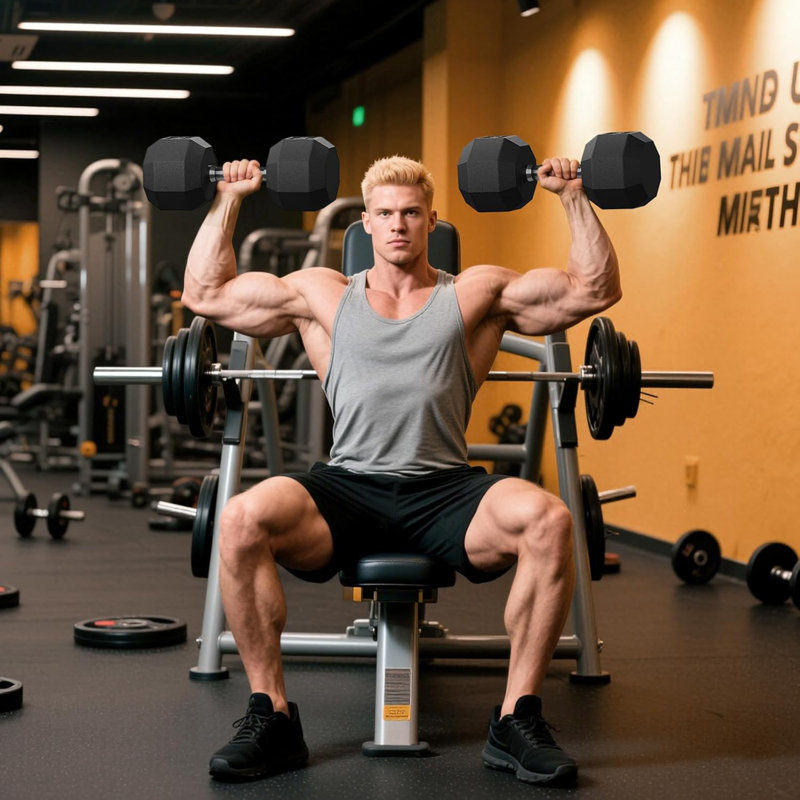 Ensemble de poids Hex PVC Haltère, plusieurs paires de tailles pour l'entraînement en force, la musculation et l'entraînement à domicile
