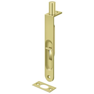 Boulon affleurant 6 po Deltana 6FBR3, rond HD en laiton poli