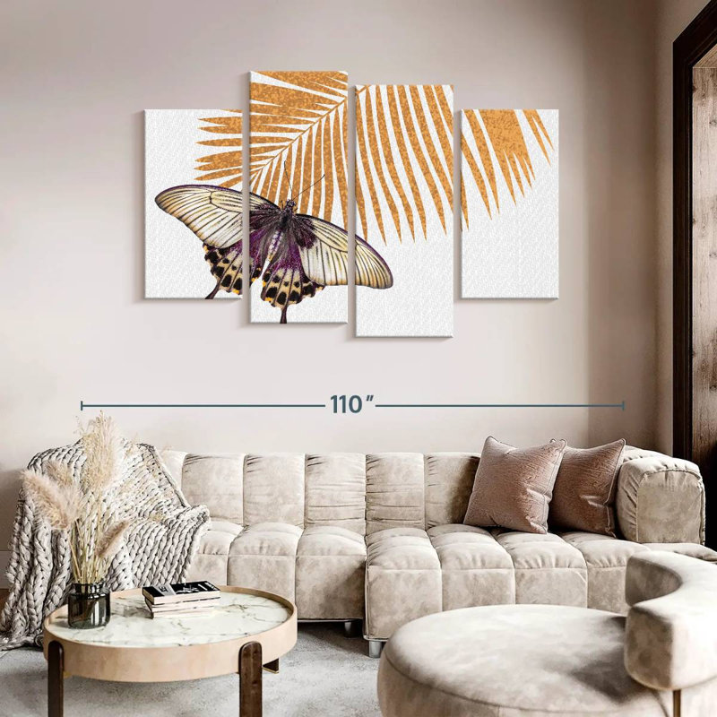 «Rustic Butterfly», reproduction sur toile, H 54 po x l 84 po x P 1,25 po