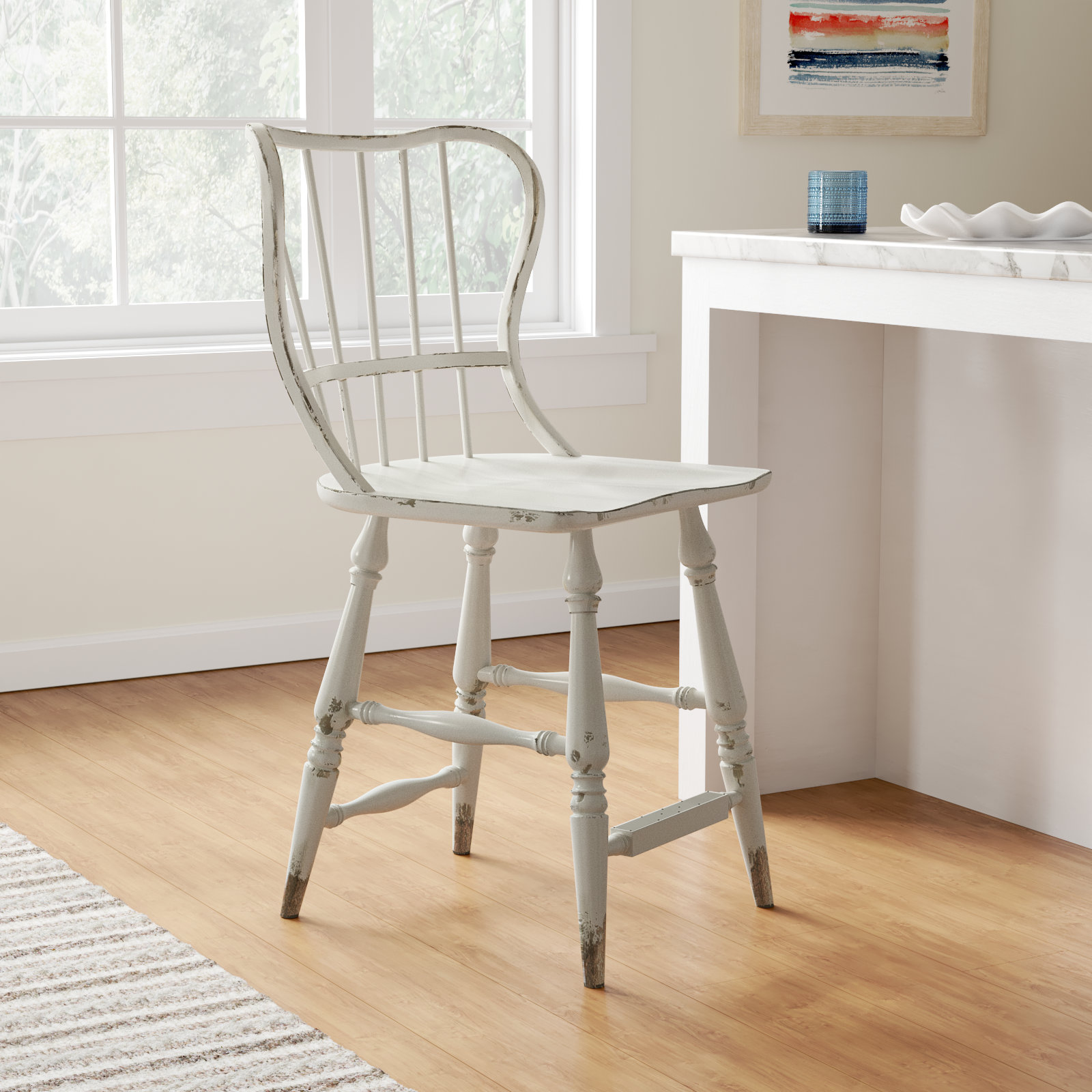Chamberlain Bar and Counter Stool, Black, Counter Stool (24" Seat Height)