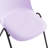 Berlin Contemporary Minimalist Stackable Plastic Dining Chair with Metal Leg, Quick Assembly, Indoor/Outdoor Chair (Set of 4)-951877444