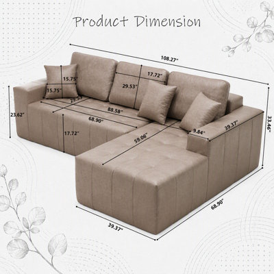 Sofa d'angle en similicuir avec méridienne