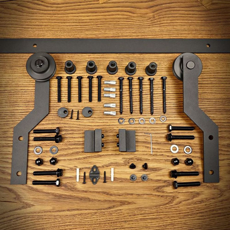 Bethania Single Bypass Barn Door Hardware Kit
