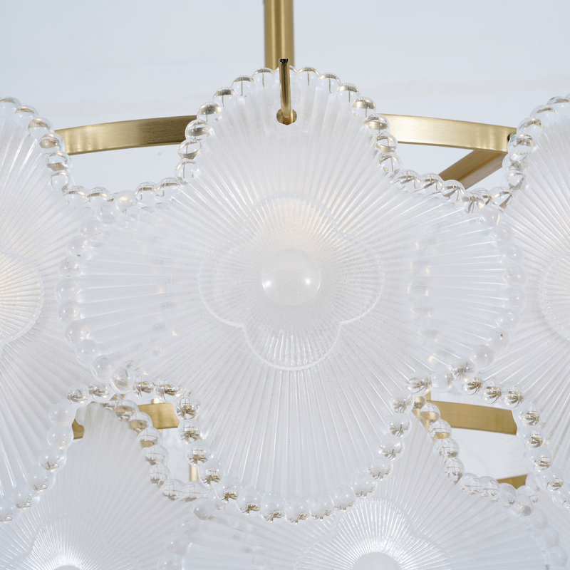 Lustre en cristal doré à intensité variable 8 lumières Modern
