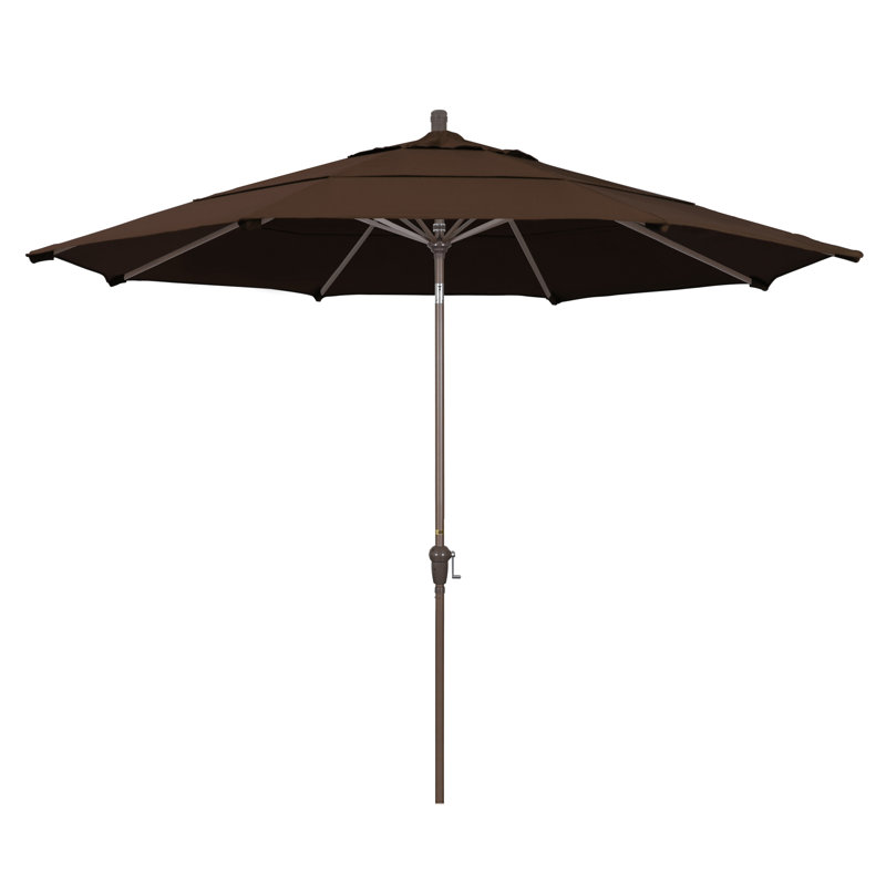 Parasol de marché 11 pi Austan, Toile performance moka