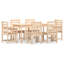 Ezhno 6 - Person Wood Patio Dining Set with Rectangular Table-562024998