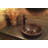 17" Round Skirted Vessel Hammered Copper Sink
