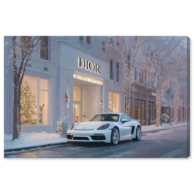 «Wonderful Winter Store», reproduction d'art sur toile par Art Remedy, galerie tendue, 15 x 10