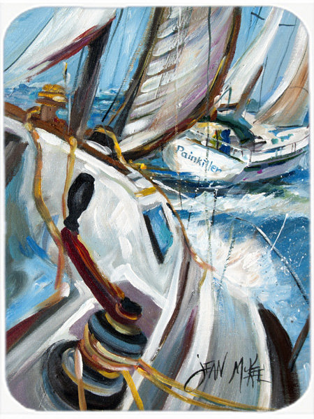 Planche à découper en verre caroline Sailboat