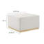 Repose-pieds rembourré Modway Tilden-96356063
