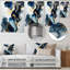 - Décoration murale abstraite en métal marbré-87840045