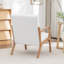 Fauteuil avec revêtement en bois et cuir-395610200