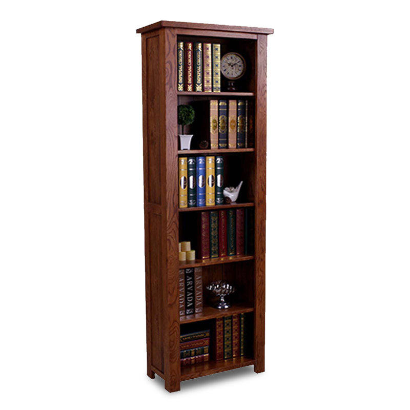 Bibliothèque à tablettes ouverte Traditional, (6 tablettes) H 78,7 po x l 25,6 po x P 12,4 po