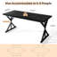 Table de salle à manger 70,87 "Modern Farmhouse Ironwood (noir)-474457861-474457864